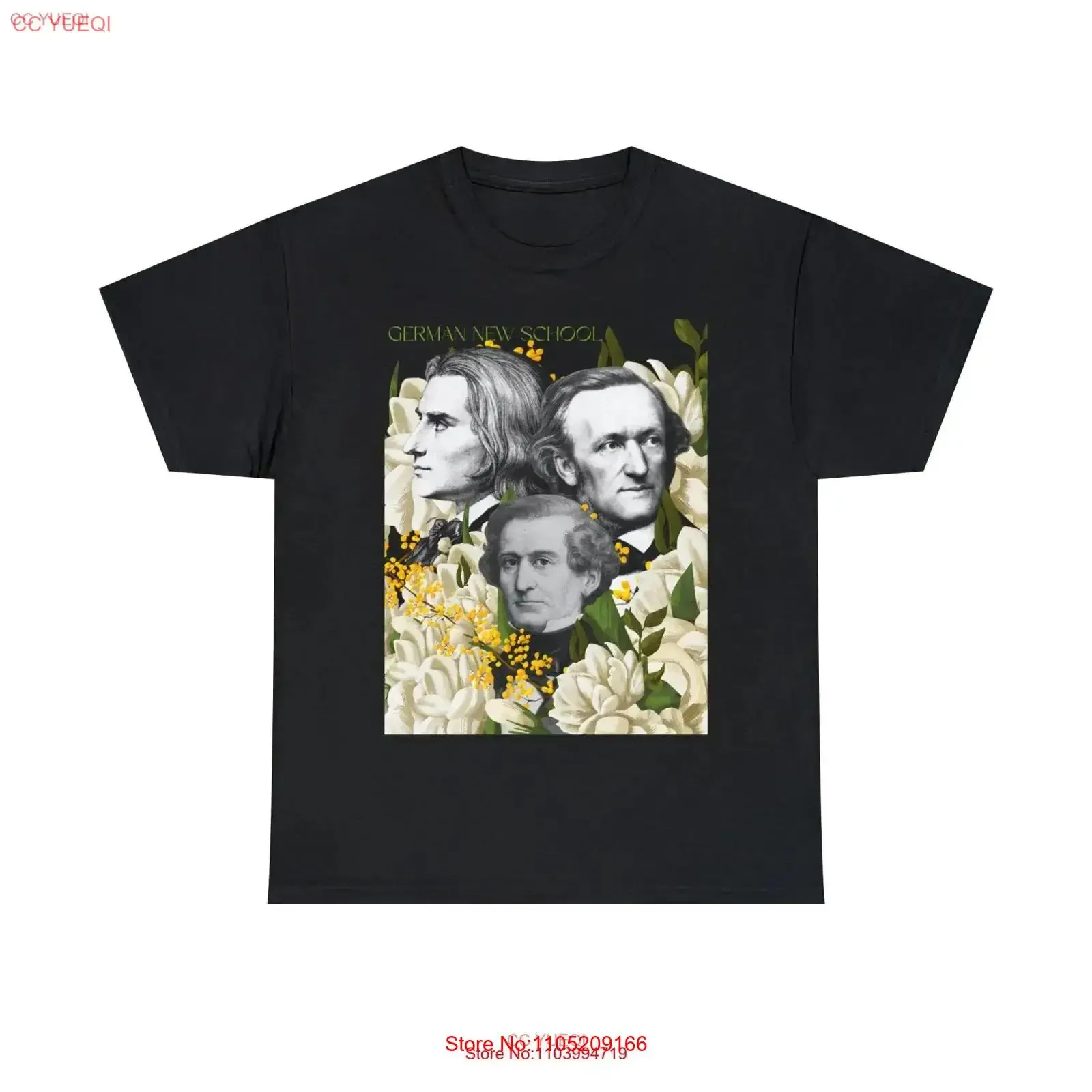 German New Skool classical music shirt Liszt Wagner Berlioz t vintage Washed graphic streetwear Breathable Stretched Versatile