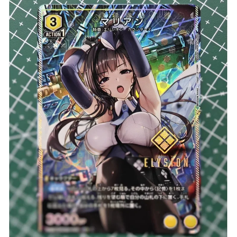 UA NIKKE Cards NIKKE The Goddess of Victory Marian PR Modernia Anis Color Sign Anime Game Collection Flash Self Made Card Gift