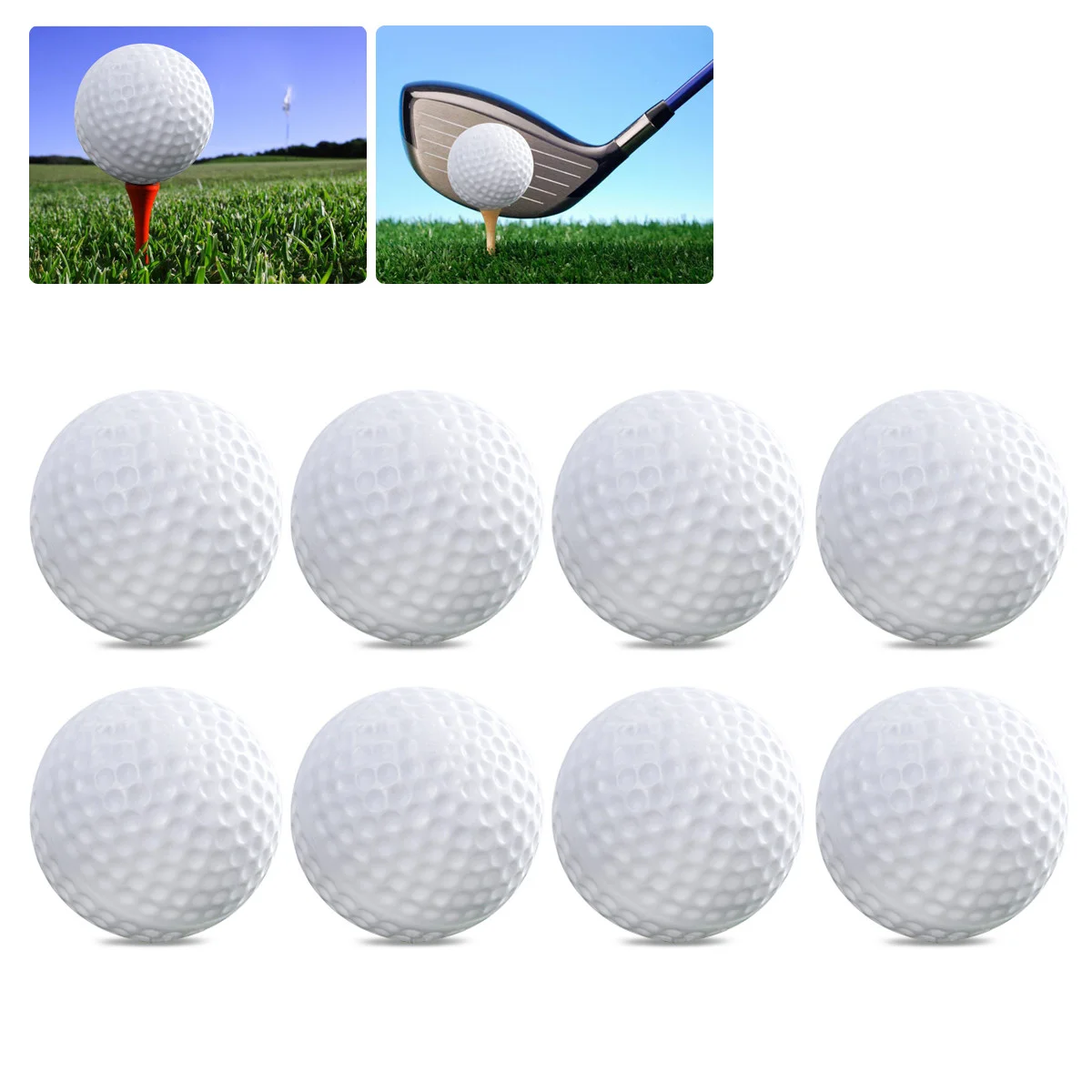 10 Pcs Golf Balls for Beginners Toys Kids Accessories Practice Outdoor Indoor Use Small