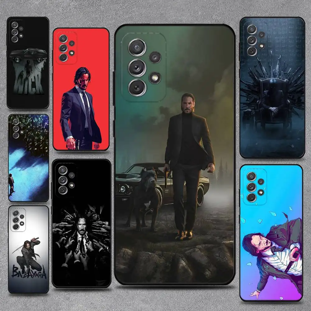 

John Wick Keanu Reeves Phone Case For Samsung S25,S24,S21,S22,S23,S30,Ultra,S20,Plus,Fe,Lite,Note,10,9,5G Black Cover