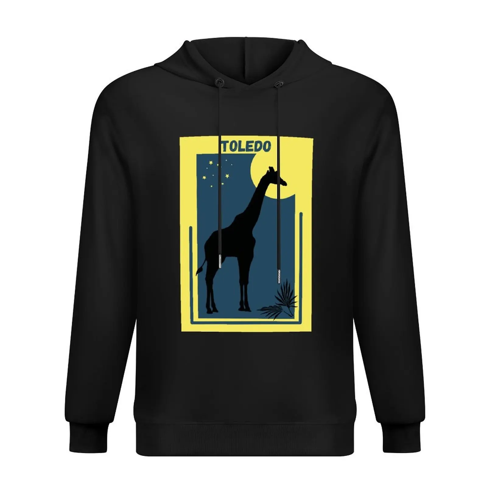 

Toledo in Ohio, United States - Zoo Destination Vintage Style Geometric Modern Poster Hoodie men wear tracksuit