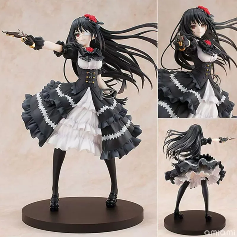 Hentai Anime DATE A LIVE 30th Anniversary Ver Tokisaki Kurumi Nightmate PVC Action Figure Toys Doll Boyfriend Gift 23CM