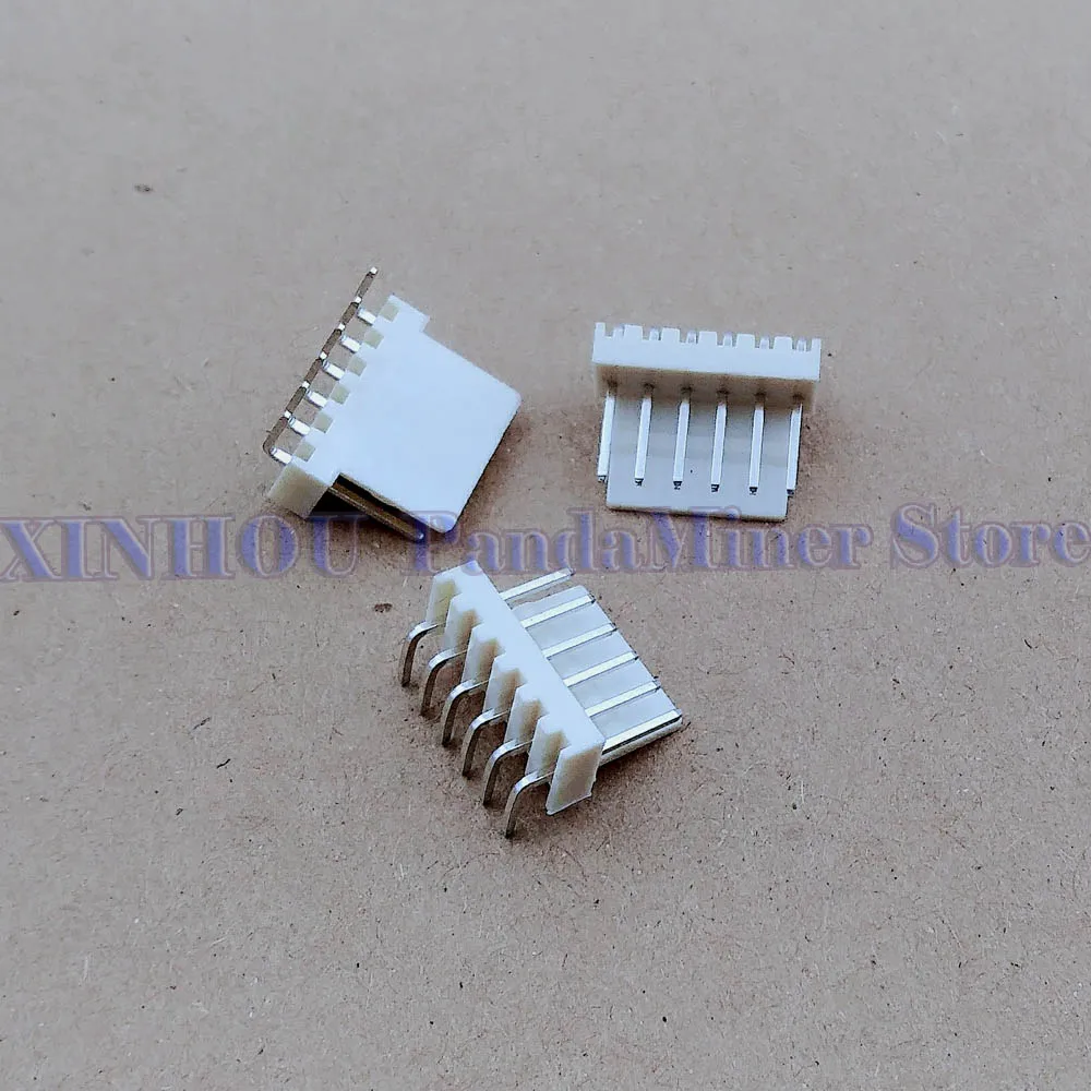 50 pcs Connector 2.54MM PITCH Male Pin Header 6 Pin Fan connector for ASIC miner WhatsMiner M20s M21s M31s M30s M32