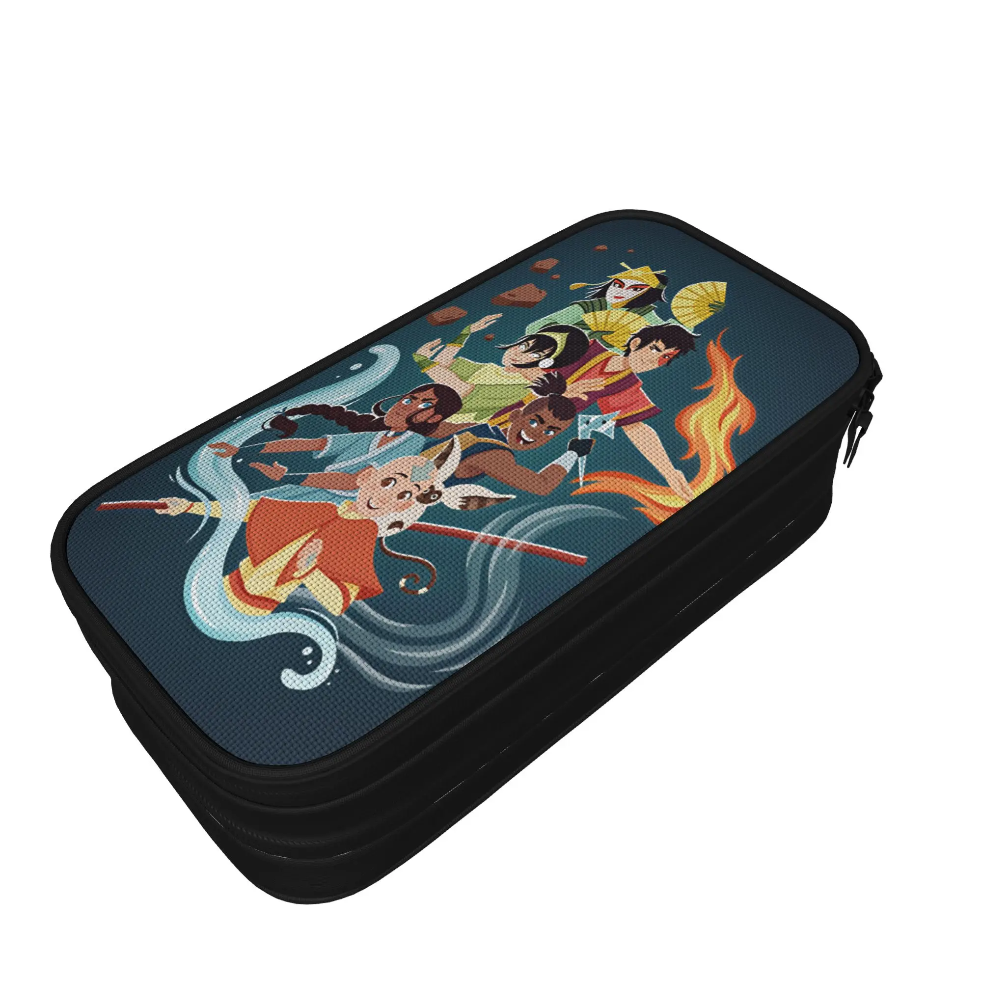 Avatars Airbenders Pencil Case Large Pencil Pouch Girls Boys Double Layer Fashion Back To School Pencil Cases Pattern Stationery