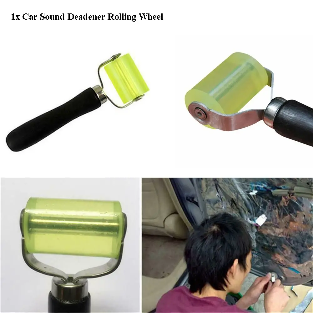 Interior Parts Durable Yellow  Voice Insulation Cotton Car Sound Deadener Rolling Wheel  Application Roller