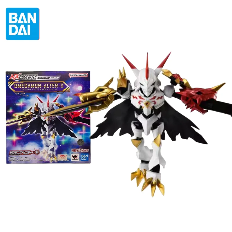 Bandai Original Digimon Adventure Anime Figure NXEDGE STYLE Omegamon Alter-S Action Figure Toys for Kids Gift Collectible Model