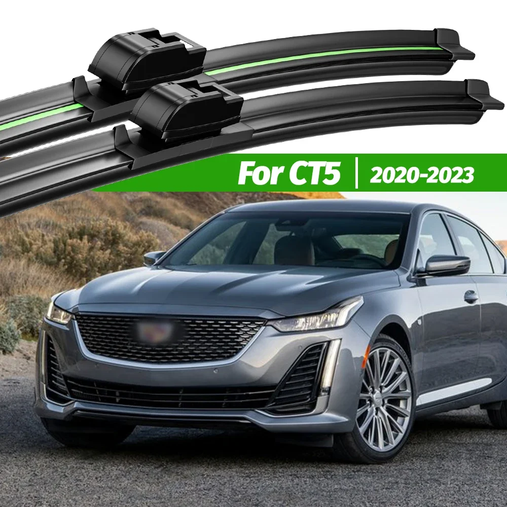 

For Cadillac CT5 2020-2023 2pcs Front Windshield Wiper Blades 2021 2022 Windscreen Window Accessories