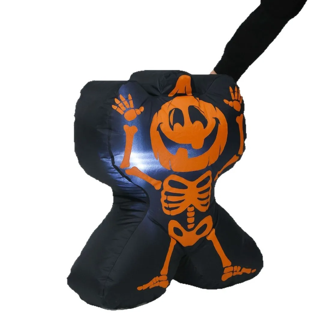 

60CM Halloween New Horror Pumpkin Skeleton Man Outdoor Garden Event Party Decoration