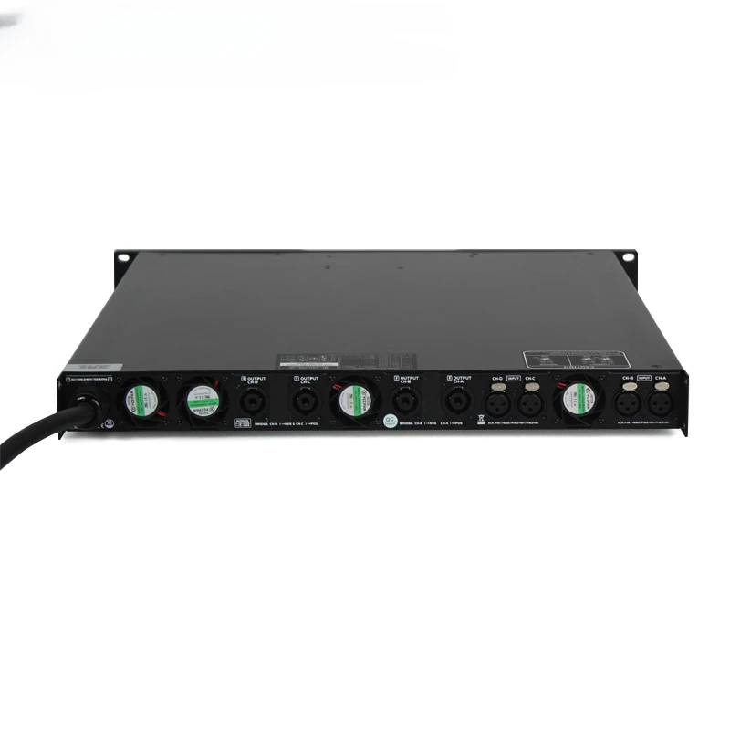 yyhc DSP D4-3000 4 channel digital dsp audio power amplifier with   processor