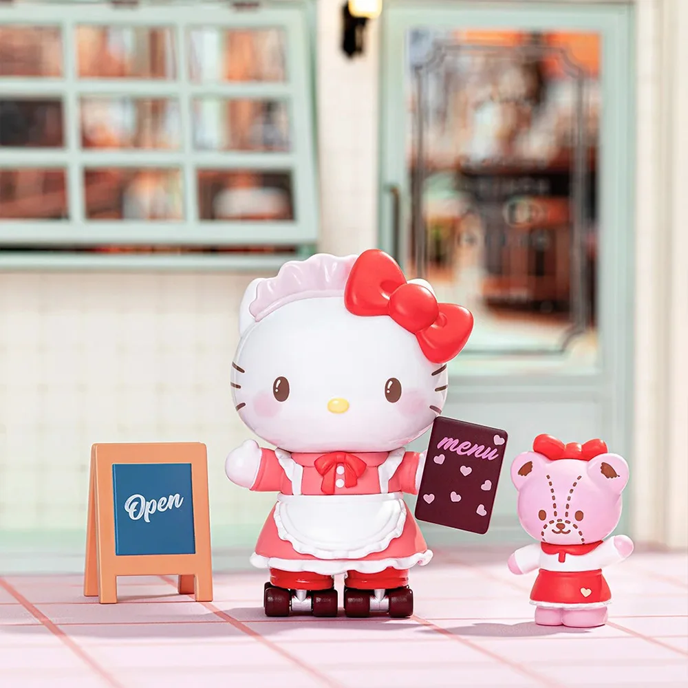 

Toptoy Adorable Sanrio Family Roller Skating Restaurant Series Collectible Figures Trendy Blind Box Birthday Gift For Girls