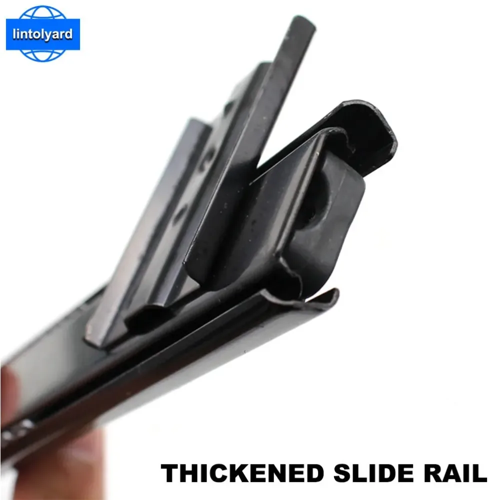 1Pair Heavy Duty Ball Bearing Slides Keyboard Drawer Tray Accessories Furniture Rail Rack With Adjustable Height Bracket