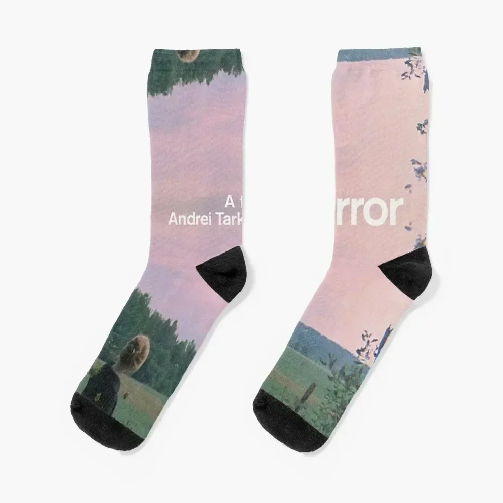 

Mirror (Tarkovsky) - Movie Poster Socks cotton custom Rugby Male Socks Women's