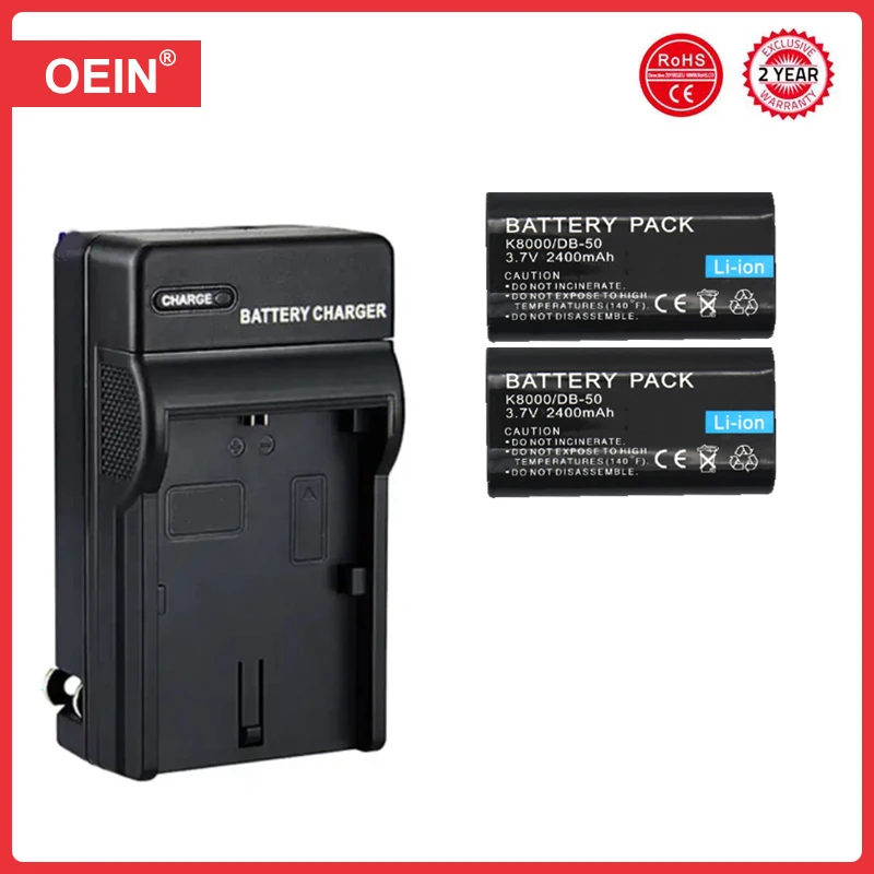 4Pcs Klic-8000 DB-50 Klic 8000 Klic8000 Battery for KODAK Z612 Z712 Z812 IS Z1085 Z1015 Z1012 Z1485 Z8612 Zx1Digital Camera