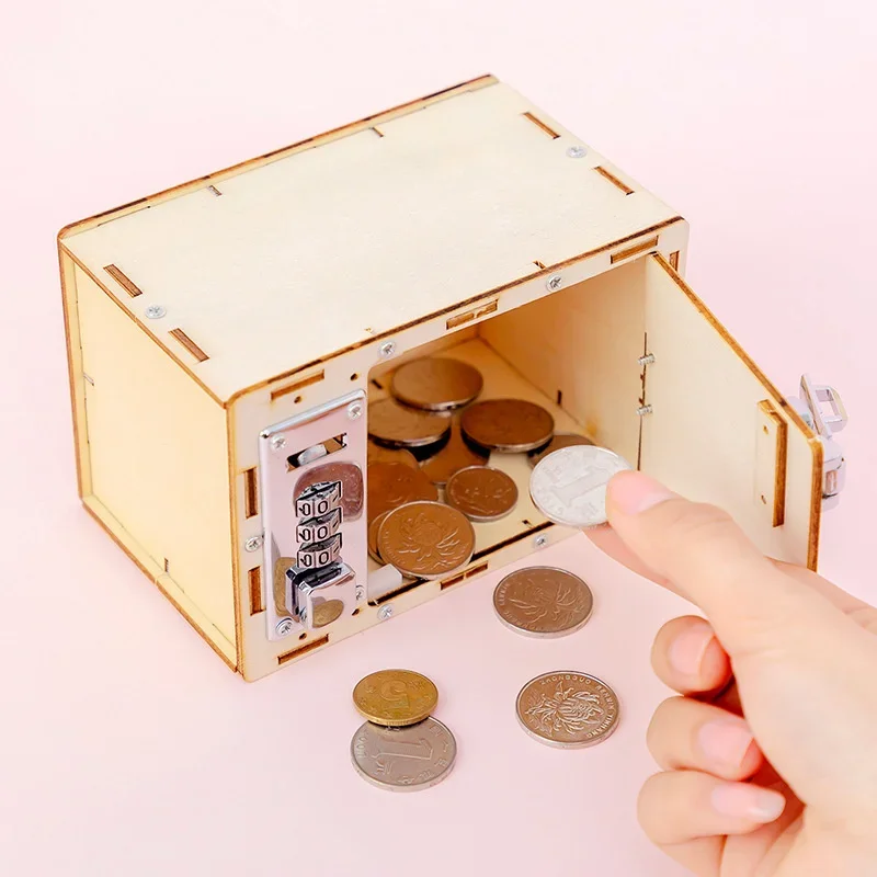 

Сейф, деревянный пазл, сделай сам, механический ящик для паролей, детские деревянные игрушки ручной работы, сейфы