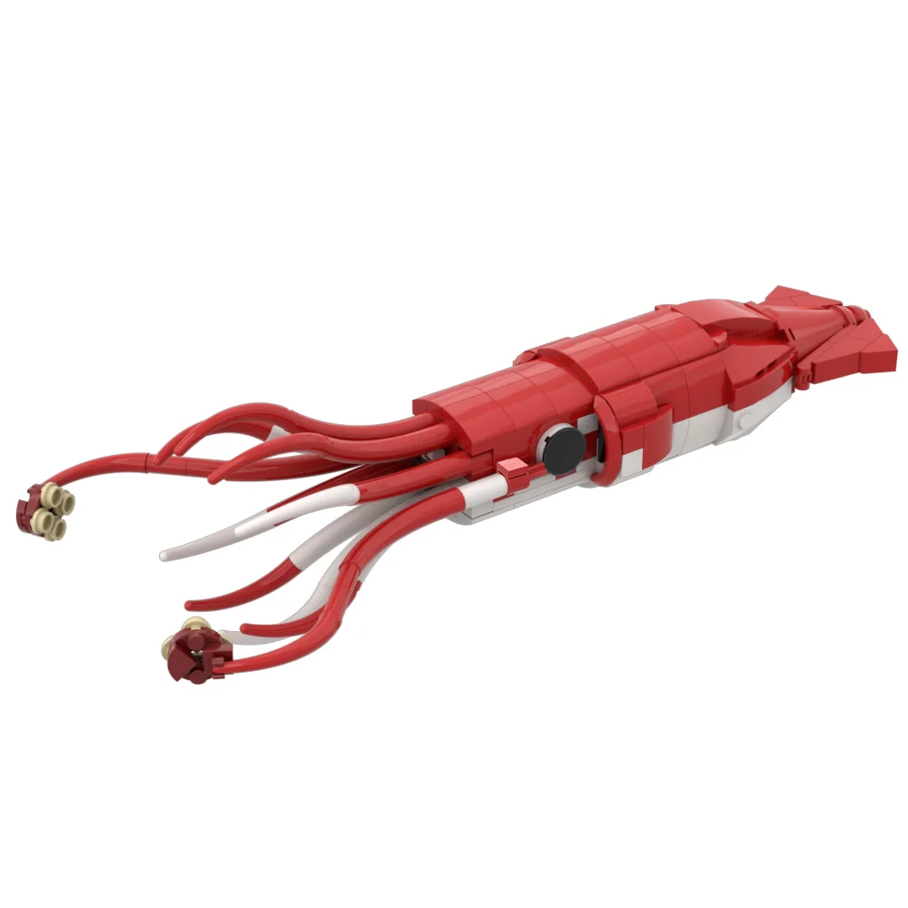 

Gobricks MOC гигантские кальмары Architeuthis корабль строительные блоки модель Subnauticaeds кирпичи diy Lifepods циклоп игрушка детский подарок