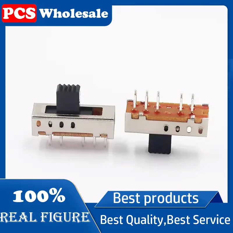 SS-24E01 4-speed toggle switch without fixed feet 10-pin double-row vertical four-speed toy sliding power switch