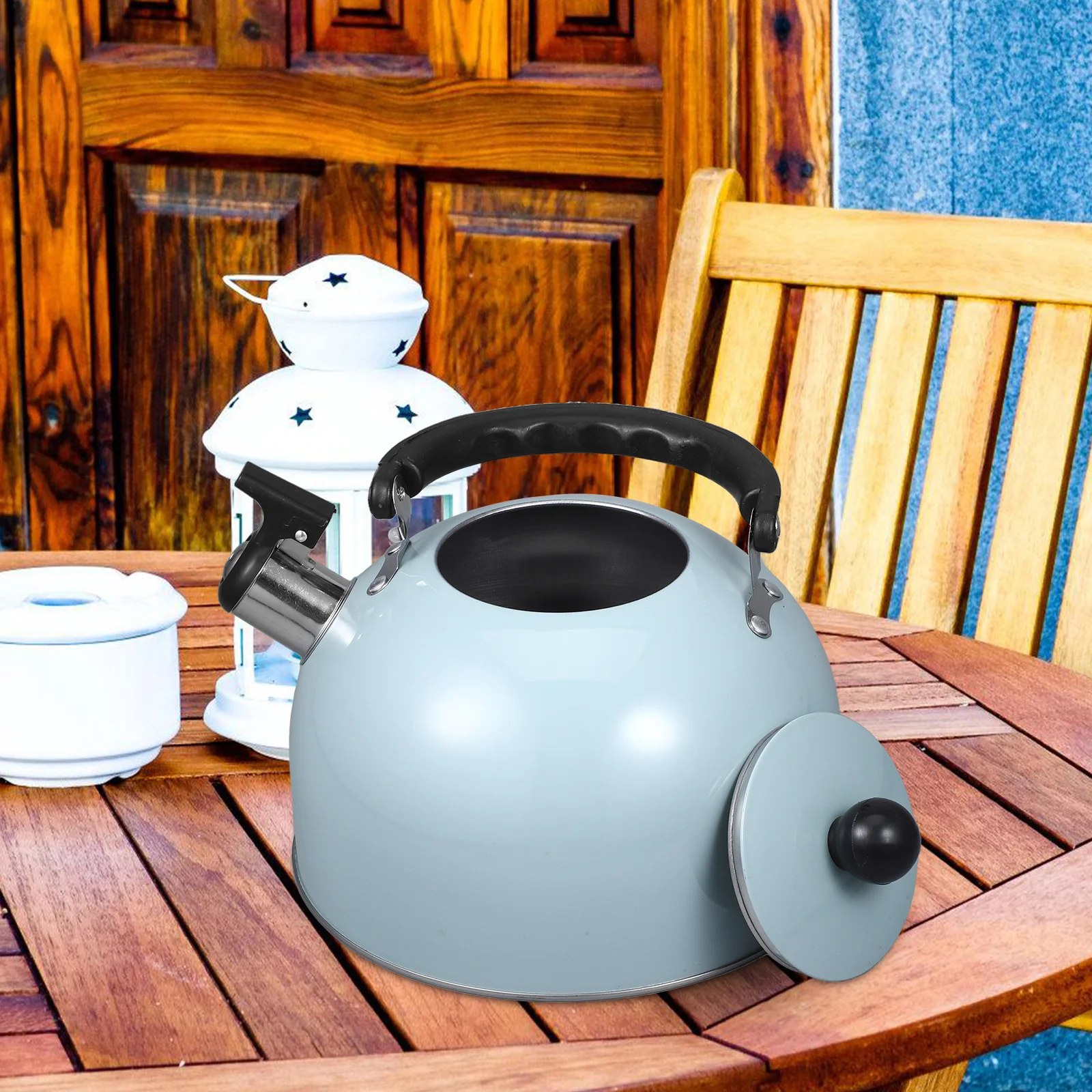 

Stainless Steel Whistling Water Kettle Portable Easy Clean for Home Office Kitchen Stove Top Tea Kettle