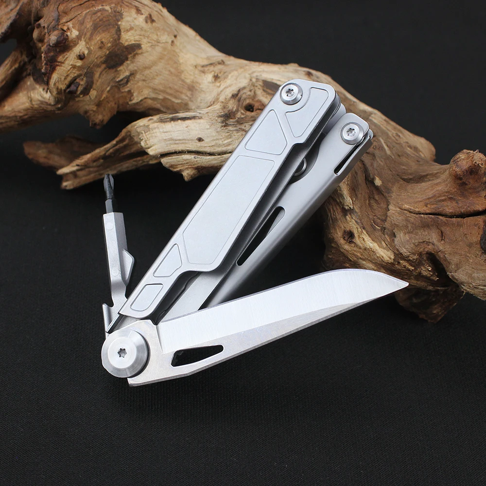 Tunafire Portable Multifunctional Folding Scissors Pocket Knife Miniature Swiss Army Knife for Fishing Hiking Camping Box Cutter