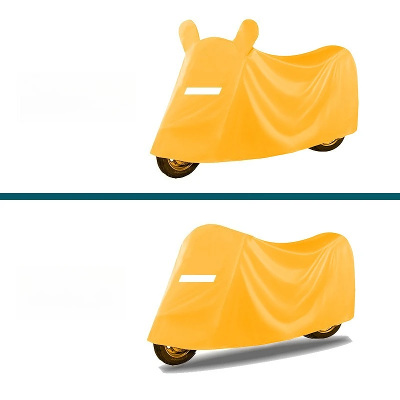 

Colorful Oxford Motorcycle & E-Bike Cover with Mirror Pockets,6 Colors Waterproof Dustproof & Elastic Hem - Universal Sun Shield