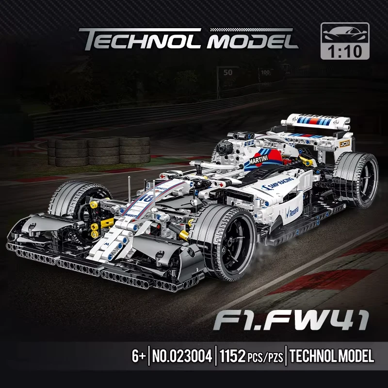 1152 pièces blocs de construction F1 de haute technologie super voitures de course briques modèles techniques experts créatifs cadeaux briques jouets cadeaux pour les enfants