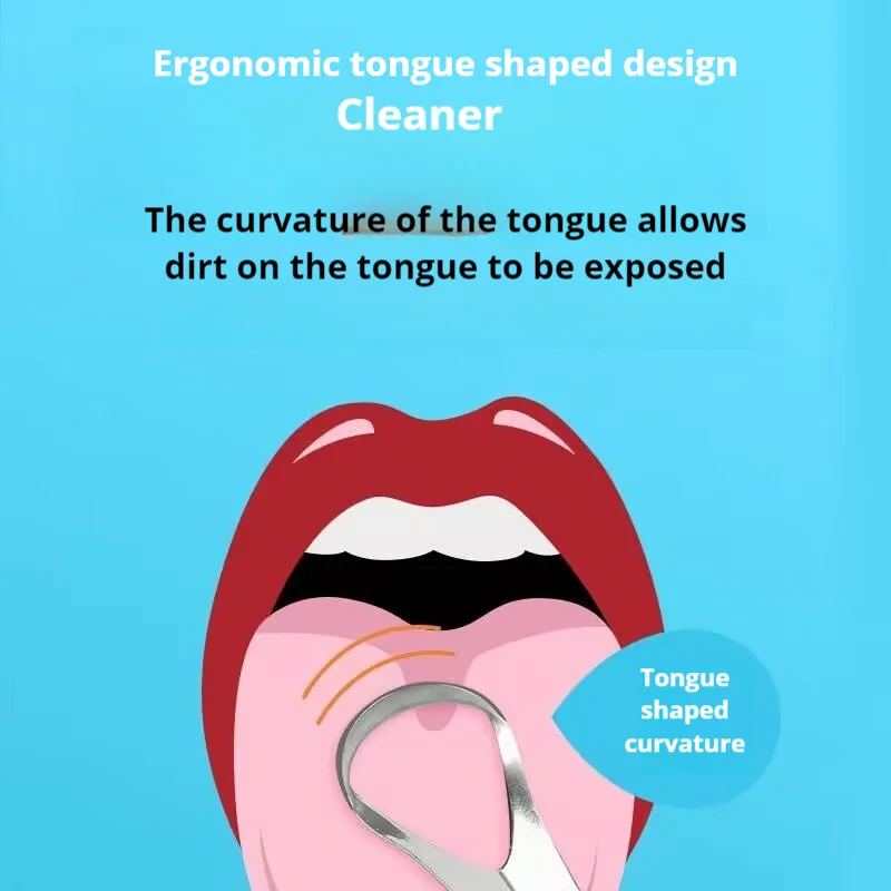 JETPIK Tongue Scraper,Tongue Cleaner Helps Fight Bad Breath Healthy Oral Hygiene Brush