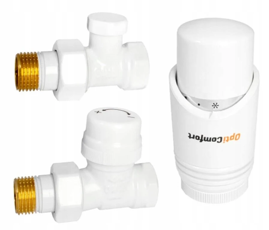 Thermostaatset eenvoudig voor radiatoren Wit