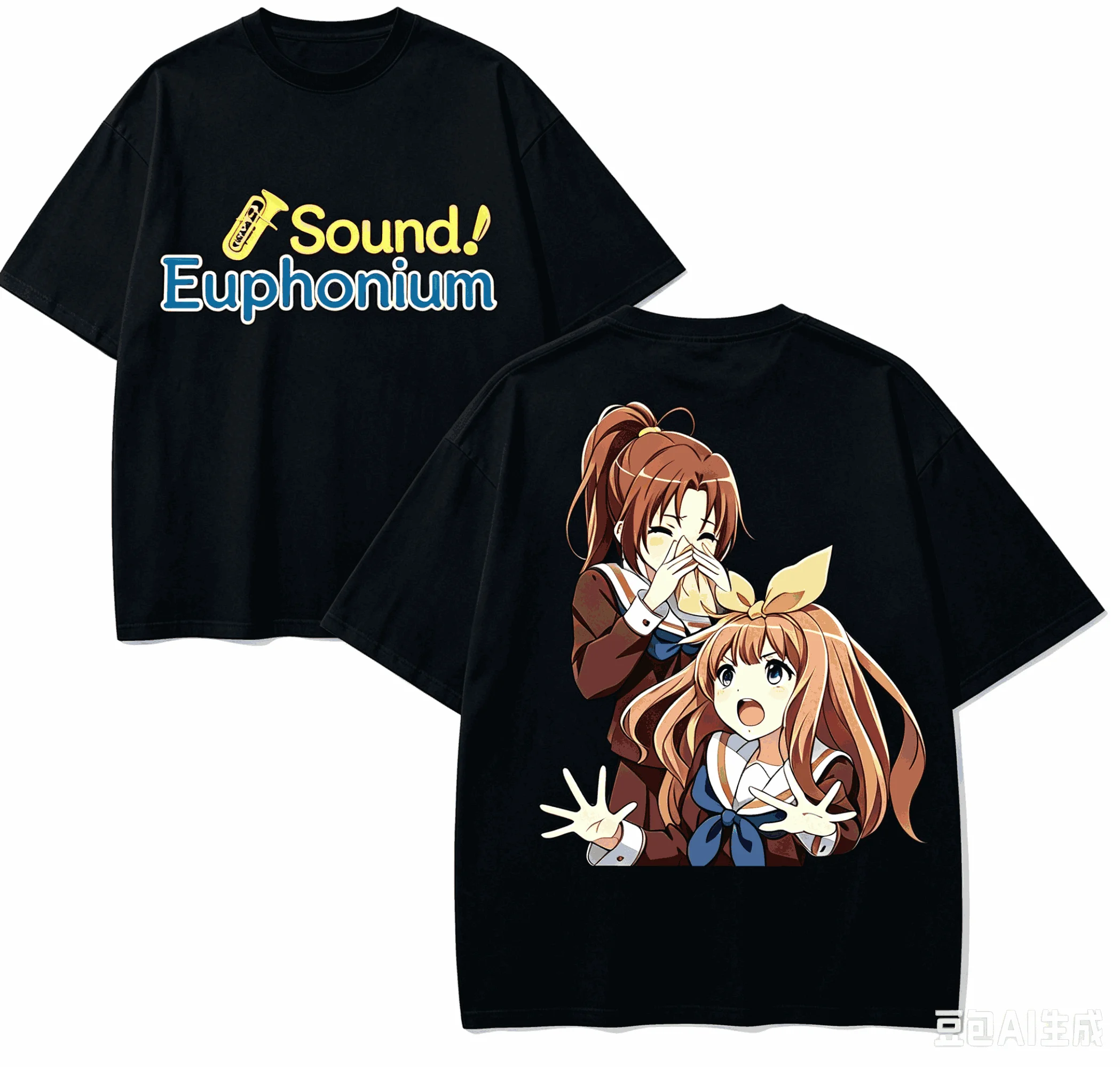 Sound! Euphonium Anime Lover T-shirt Harajuku Cotton New Model High Street Retro Fashion Unisex Oversized high quality Couples