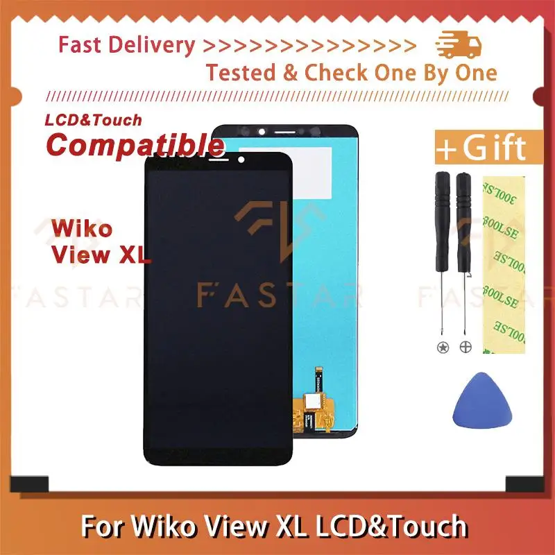 

5.99" Tested For Wiko View XL LCD Display Touch Digitizer Assembly Replace Repair mobile phone Screen Viewxl lcd