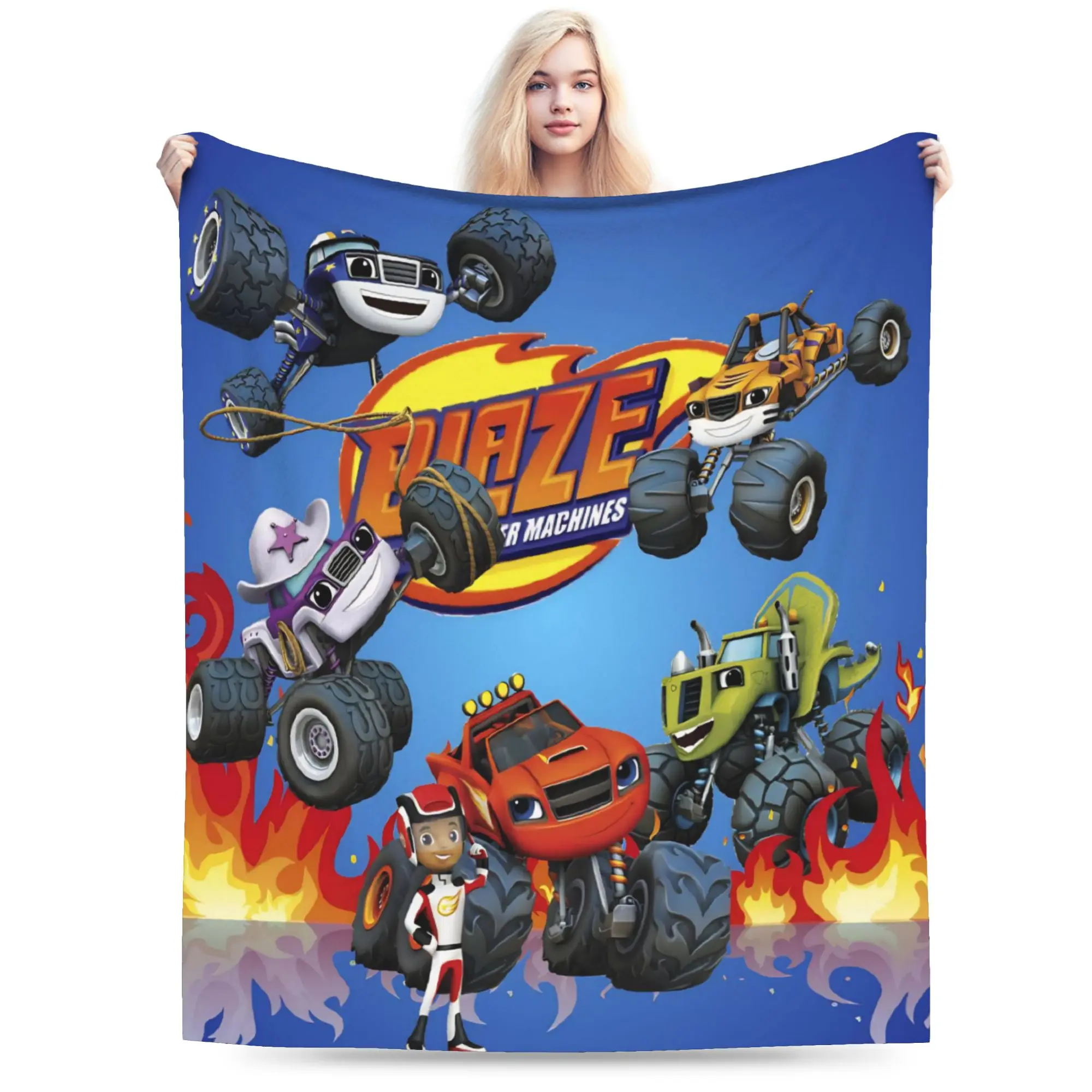 Blaze and the Monster Machines Blanket Multi-size Super Soft and Warm  Throw Blankets for Couch Sofa and Bed