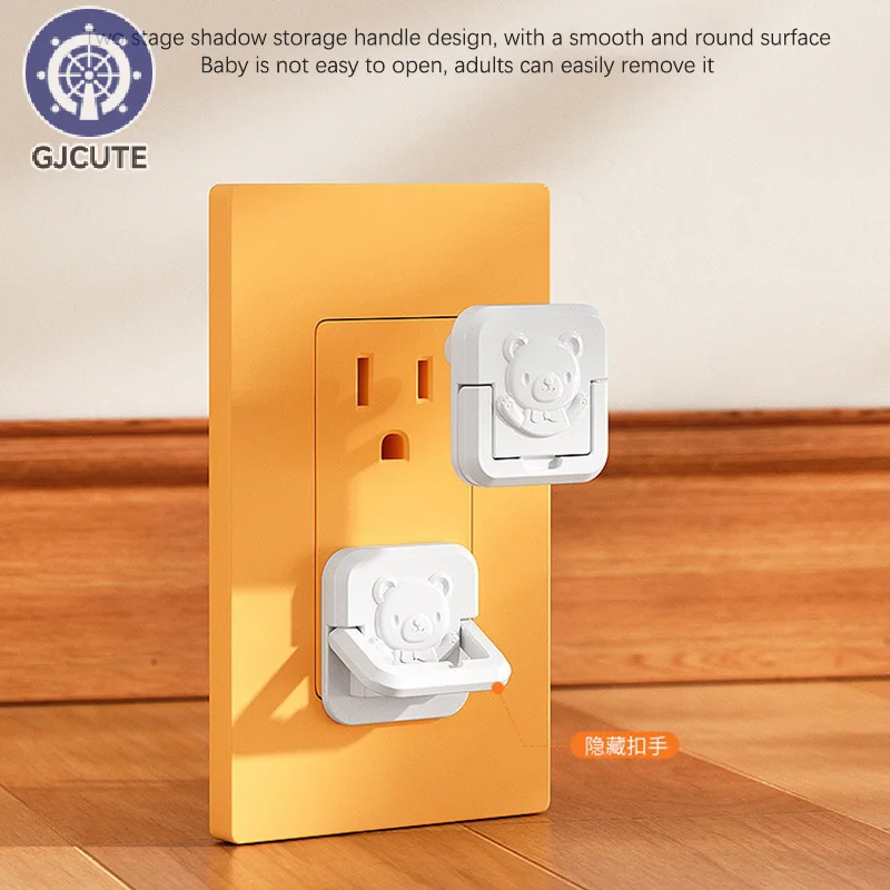 10Pcs Cute Electrical Outlet Safety Protective Cover Child Safety Guard Protection Anti Electric Shock Plugs Protector Cover