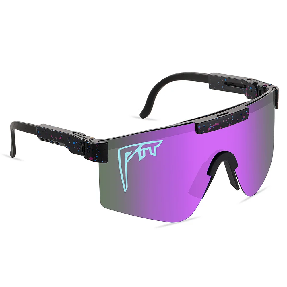 Pitt Viper Riding Sunglasses Anti VU400 Colorful True Film Lens for Outdoor Sports SunglassesWith mirror bag and legs, without P