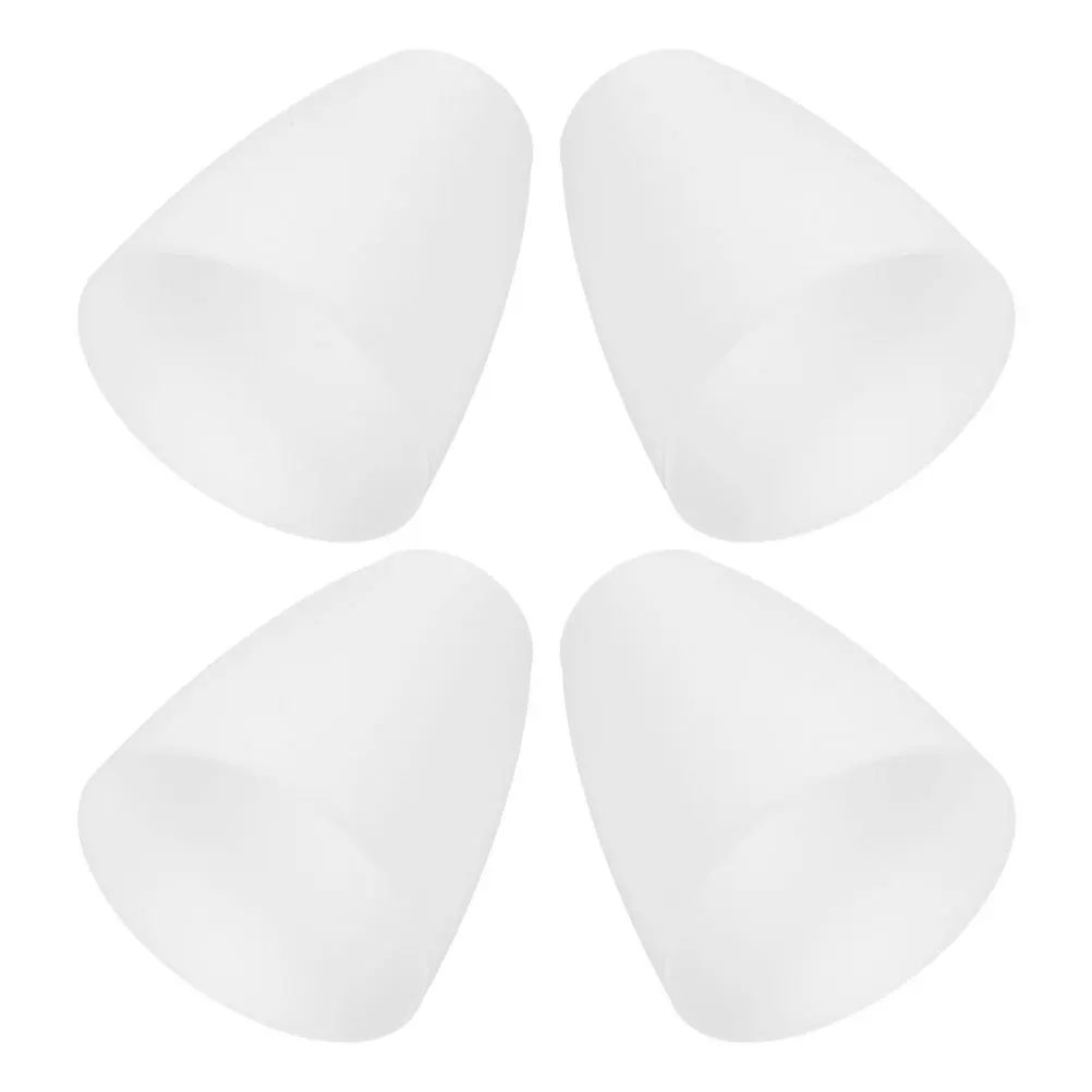 

4Pcs Plastic Lampshades Flat Mouth White for E14 Lamp Holder Replacement Small Lampshade Set for Living Bedroom Study