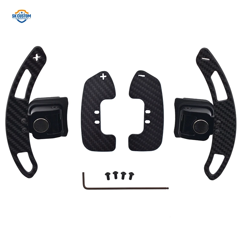 SK CUSTOM Magnetic Carbon Fiber Paddle Shifter For Audi TTRS R8 Steering Wheel Shift Paddles