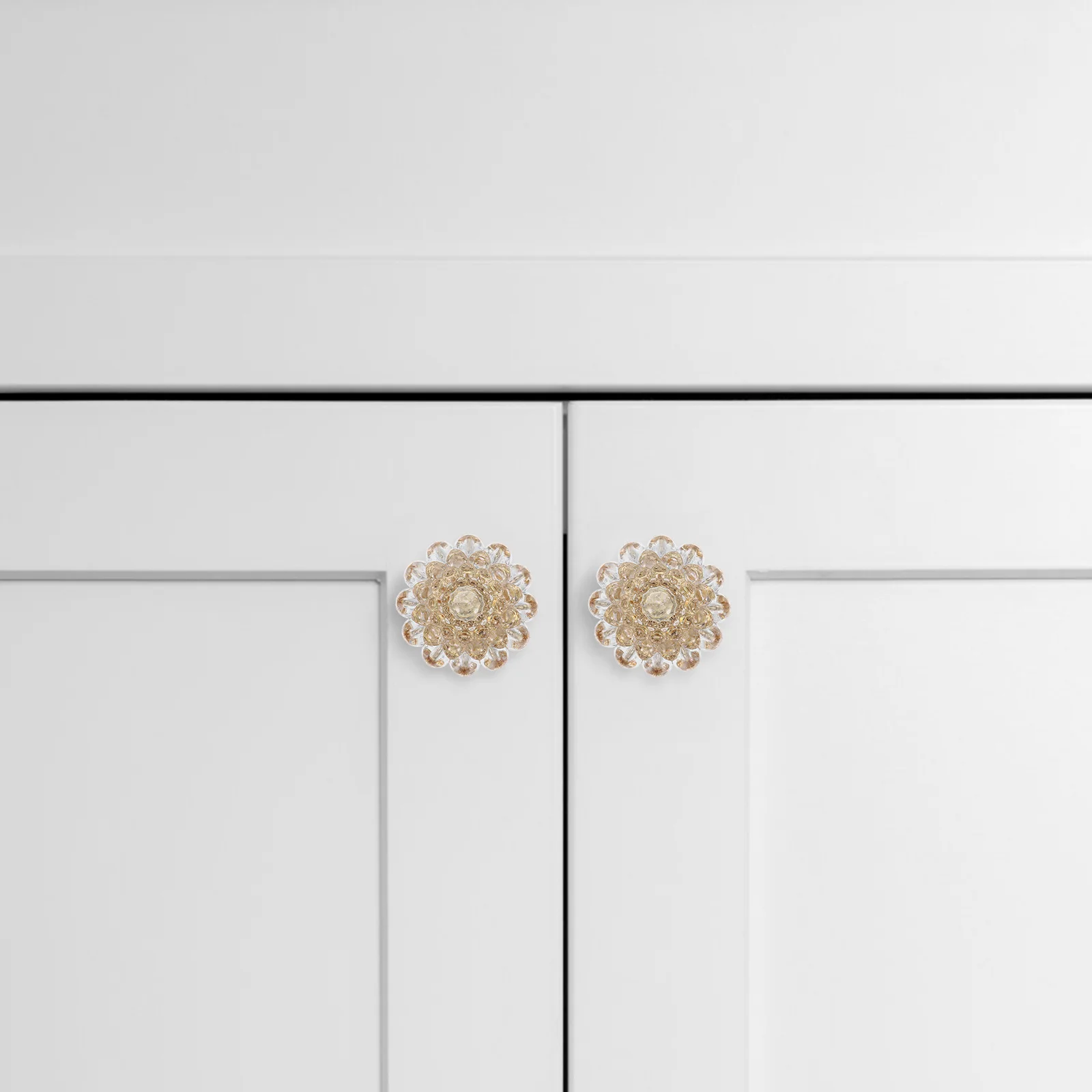 

10Pcs Clear Crystal Glass Knob Drawer Pulls Acrylic Cabinet Handles Single Hole Fit Modern Vintage Boho Decor Easy Screw