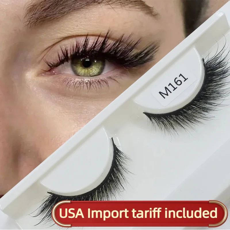 3D リアルミンク猫まつげエンドアイ細長いキツネの目効果メイクナチュラル翼偽まつげ卸売ベンダー