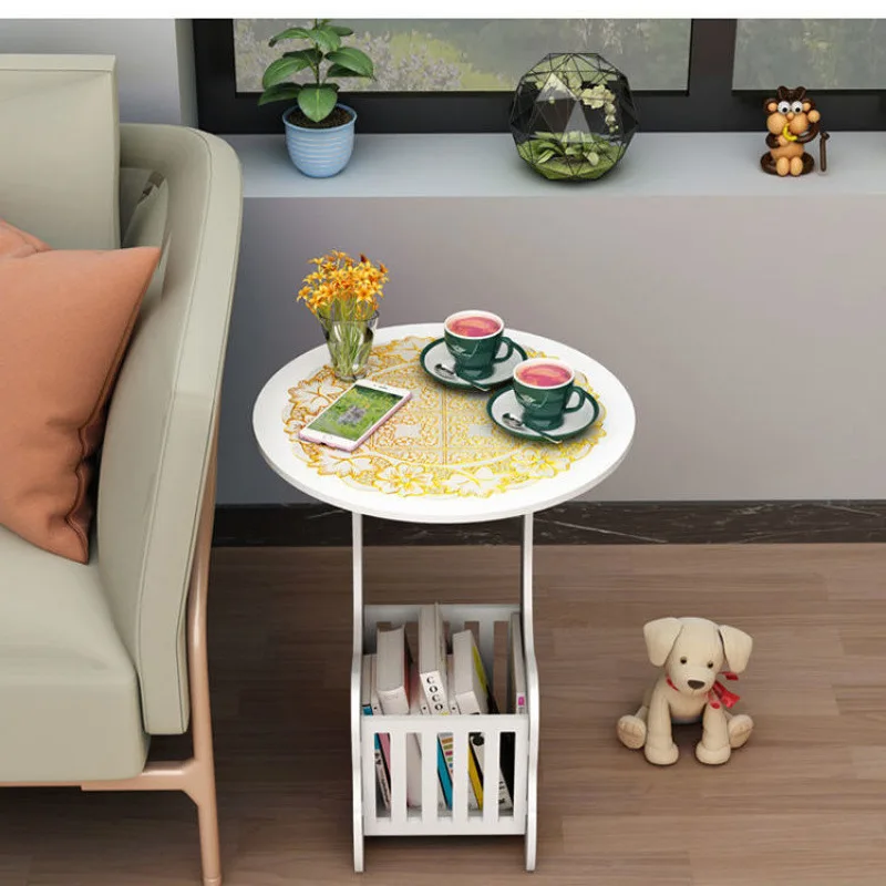 โซฟาห้องนั่งเล่นระเบียง โต๊ะกาแฟข้างเตียง โต๊ะสี่เหลี่ยมเล็ก อพาร์ทเมนต์ขนาดเล็กหลายชั้น ที่เก็บของเรียบง่าย