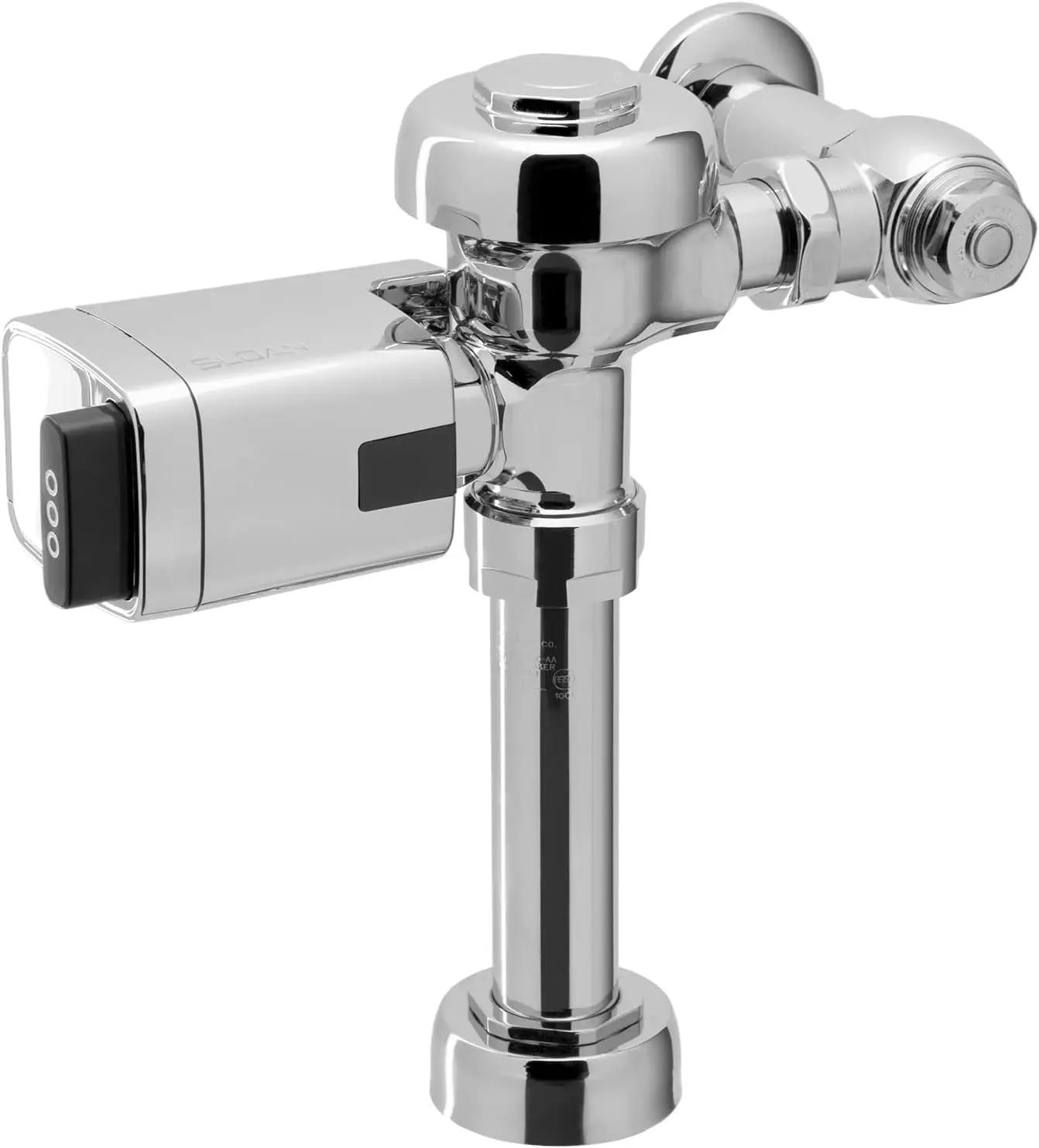 Exposed Sensor Water Closet Flushometer 1.6 GPF Flush Valve Infrared Sensor True Mechanical Override Single Flush