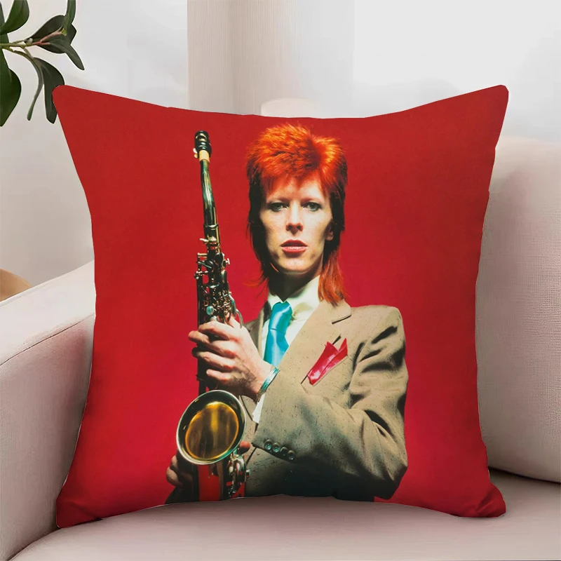 

Decorative Pillowcase 40x40 D-David­ Bowies Luxury Cushion Cover for Living Room Cushions Covers for Bed Pillows Home Decoration