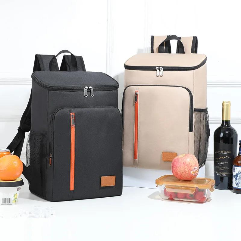 

Backpack Large Capacity Aluminum Foil Thermal Insulation Bag - Outdoor Mountain Camping Ice Bag Lunch Box Bag