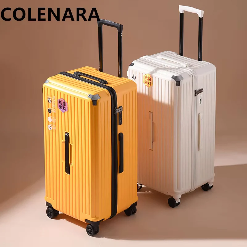 COLENARA Women's Suitcase Large Capacity Trolley Case Cart Style Travel Bag 24