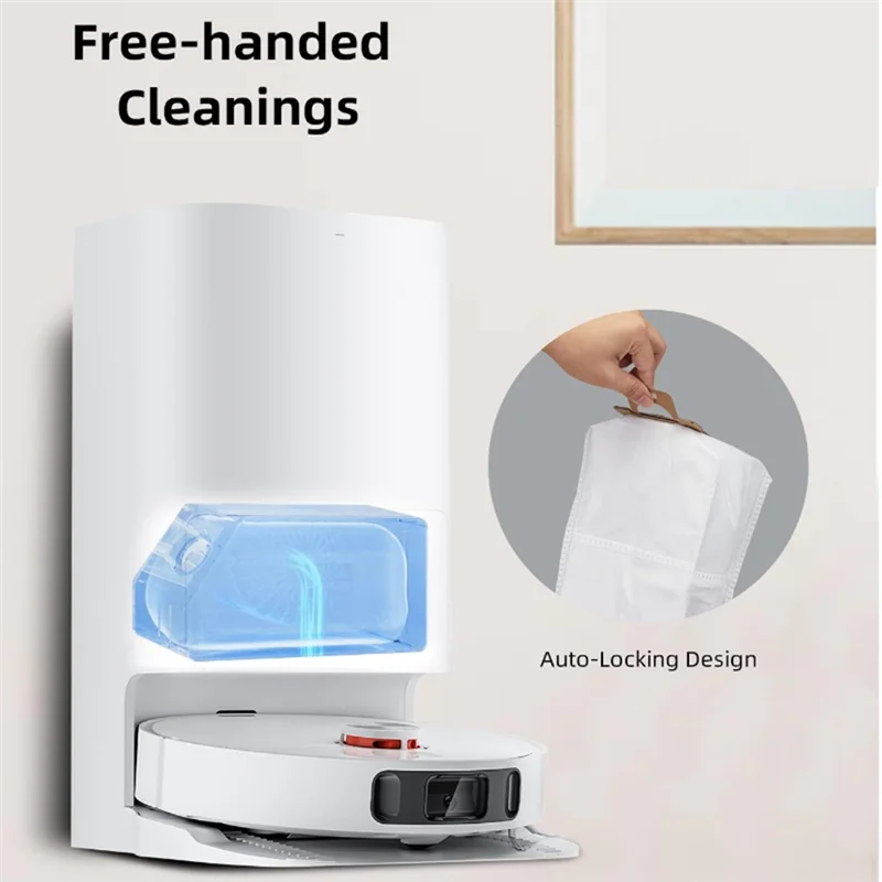 ABUS-حزمة مكونة من 22 كيسًا كبيرًا سعة 3 لترًا لكاميرا Dreame L10s Ultra / S10 Pro / L20 Ultra Robot Vacuum قاعدة تفريغ ذاتية