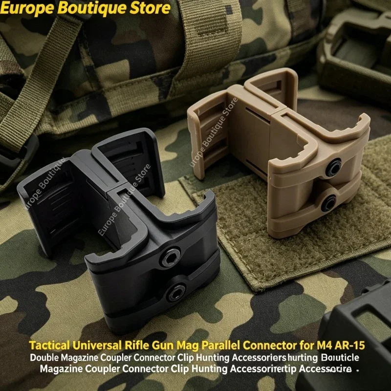 

Tactical Universal Mag Parallel Connector Double Magazine Coupler Clip for Outdoor Hunting Shooting Airsoft Accessory