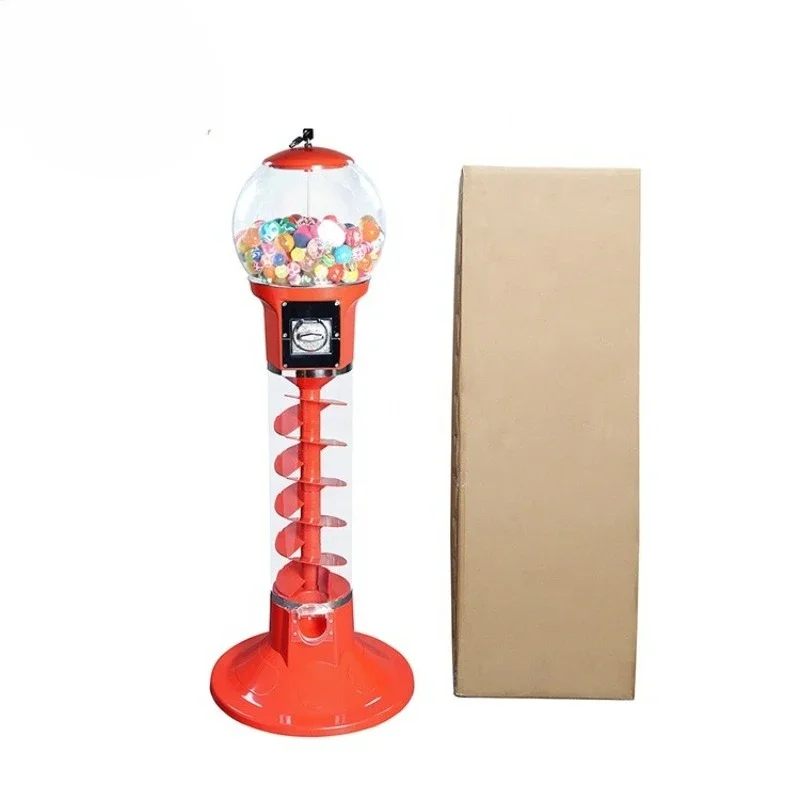 Factory Wholesale Stand Sprial Candy Gumball Bouncing Ball Capsule Toy Vending Machine For Sale