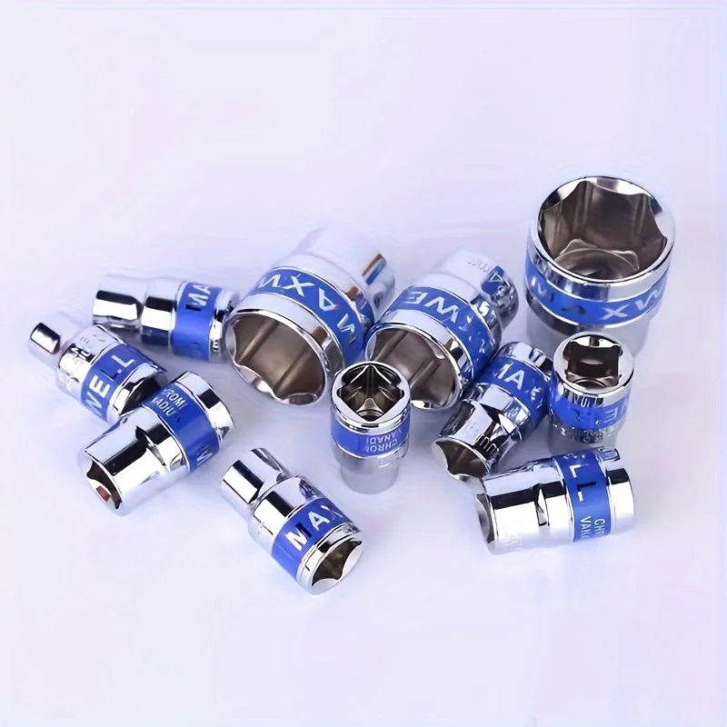 32pcs Mechanics Tool Set 1/2' Drive Deep Standard Sockets Ratchet Wrench Set Auto Repair Mechanic Tool Kits for Home And Car Use