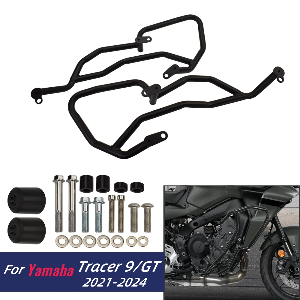 Tracer9 Crash Bar Engine Guard Frame Bumper For Yamaha Tracer 9 GT 2021-2024 2022 Motorcycle Highway Fall Protection Accessories