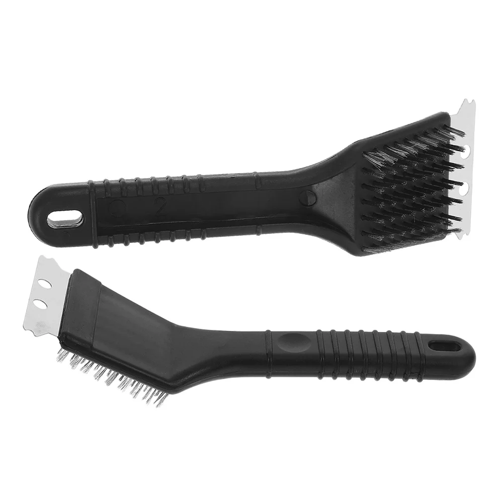 

2pcs Bird Cage Cleaning Brush Long Handle Stainless Steel Bristles Efficient Bird Droppings Removal Tool Pet Cage Cleaning