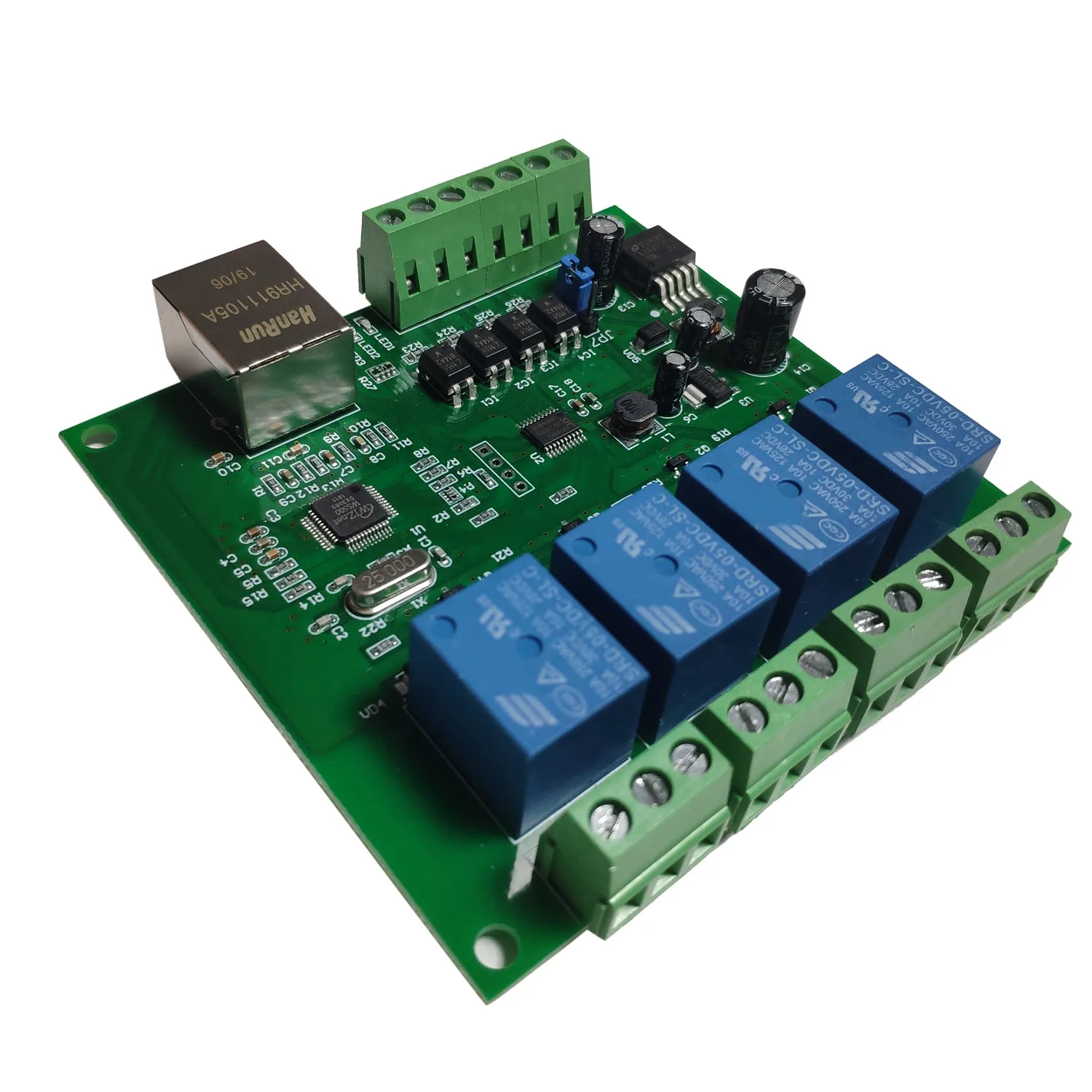 

ABWH_LAN Ethernet с 4-канальным релейным сетевым контроллером UDP W5500