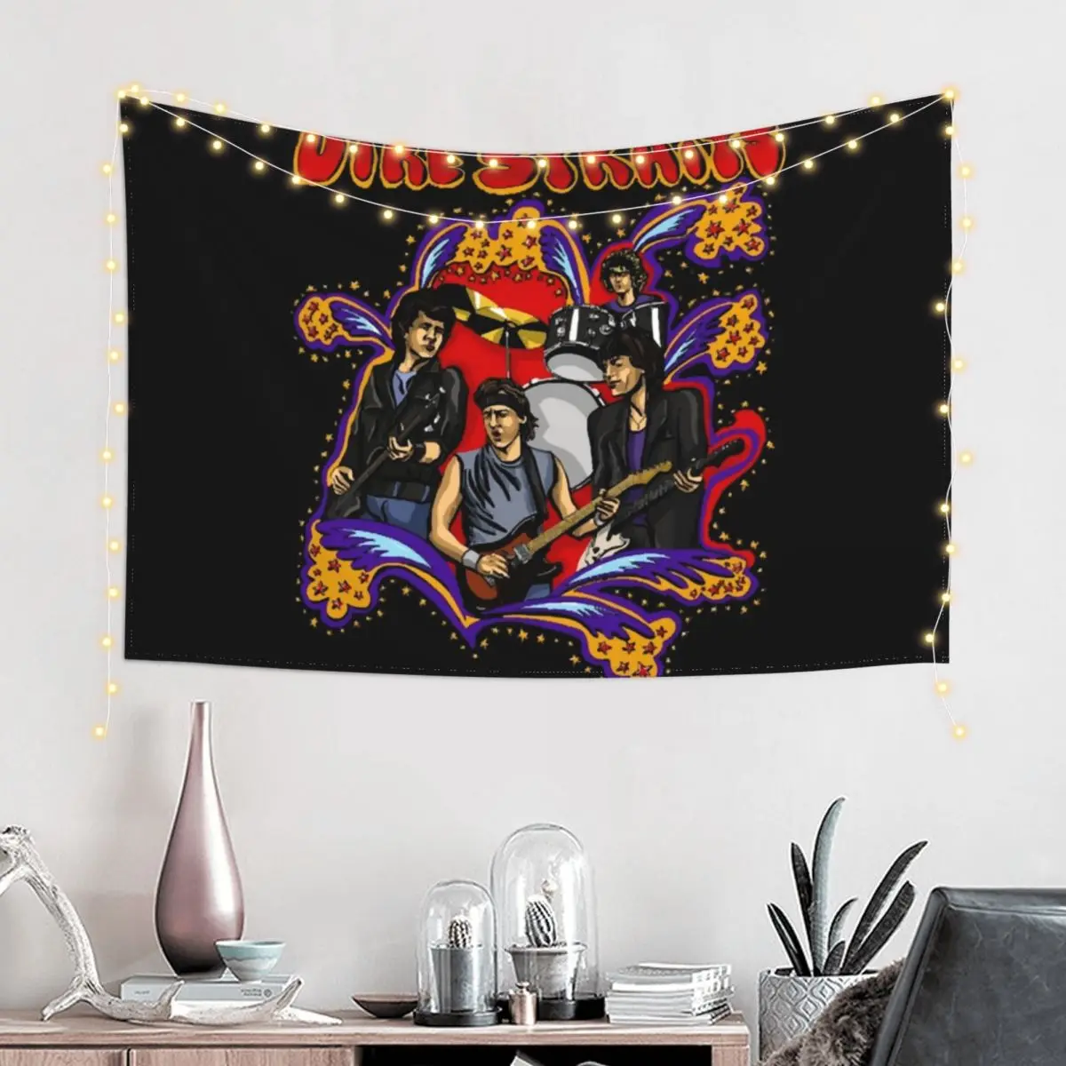 Dire Straits Tapestry Aesthetic Home Decor Room Decor Aesthetic Room Decor Korean Tapestry