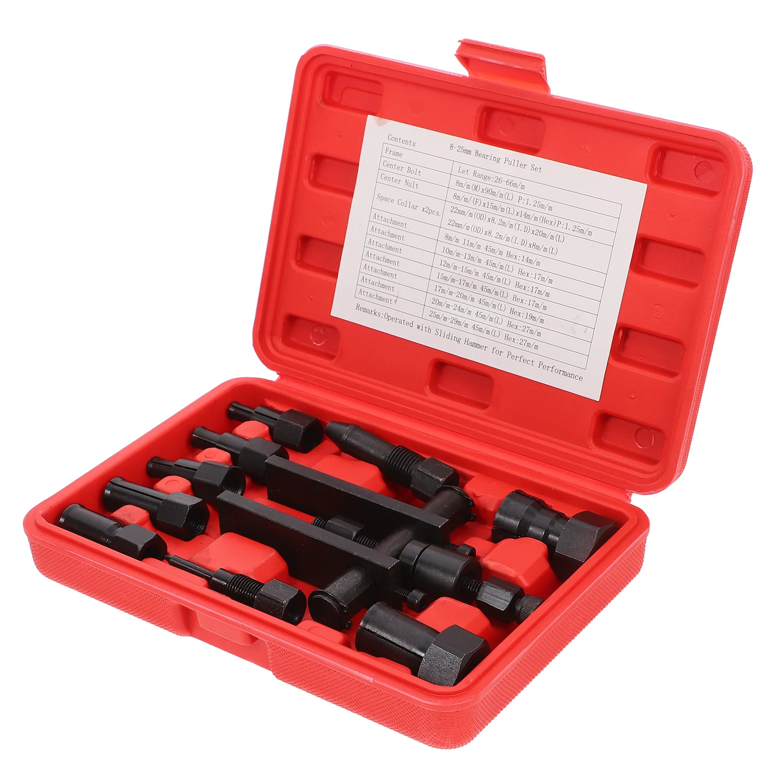 

Bearing Removal Tools Puller Disassembly Red Box Motorcycle Repair Two Jaw Practical Long Life Hardness Toughness Riding