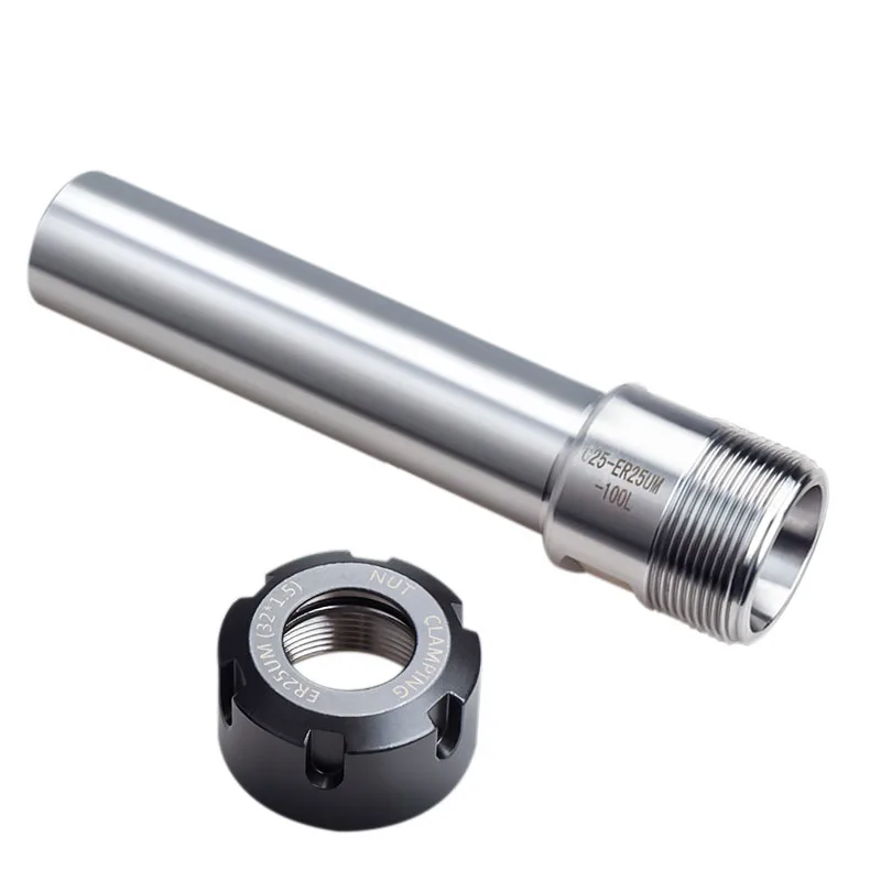 TULX Lengthen Tool Carrier Extension Rod C6 C8 C10 C12 C16 C20 C25 C32 ER11 ER16 ER20 ER25/32 ER Collet Chuck Holder CNC Milling